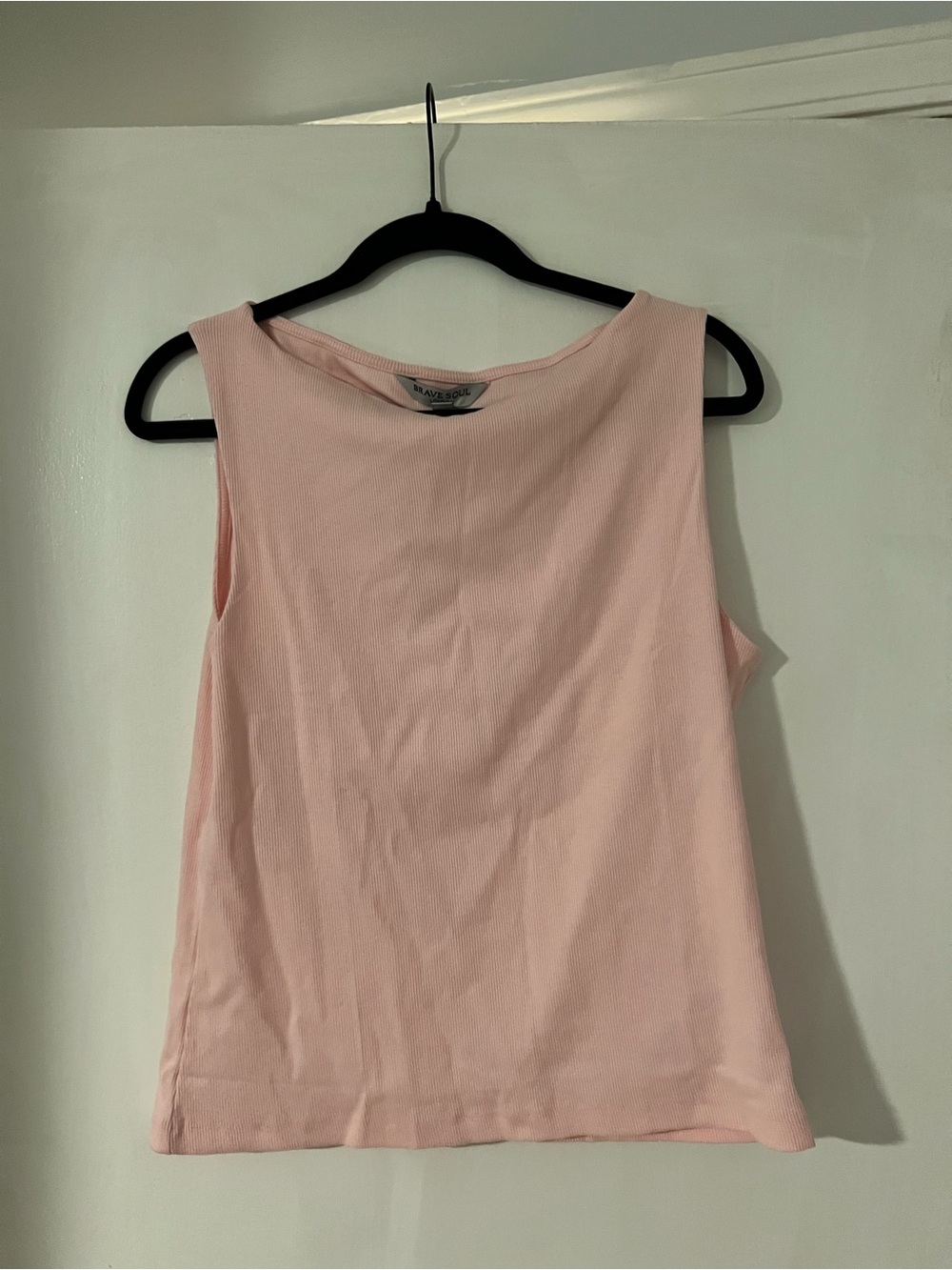 Brave Soul Soft Pink Sleeveless Tank Top